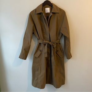 Mango Suit Tan Trench Coat